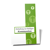 Einladungskarten Kommunion Kreuz 1426 vorne